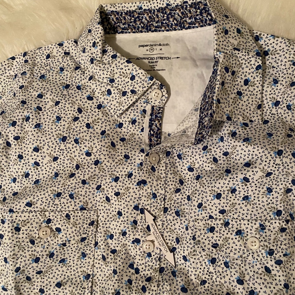 Long sleeve button down, slim fit
